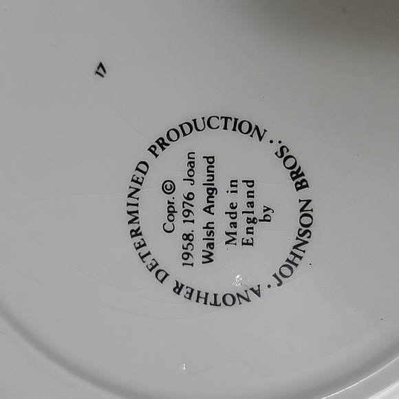 Vintage Johnson Bros. Childs plate and bowl - Picture 6 of 7